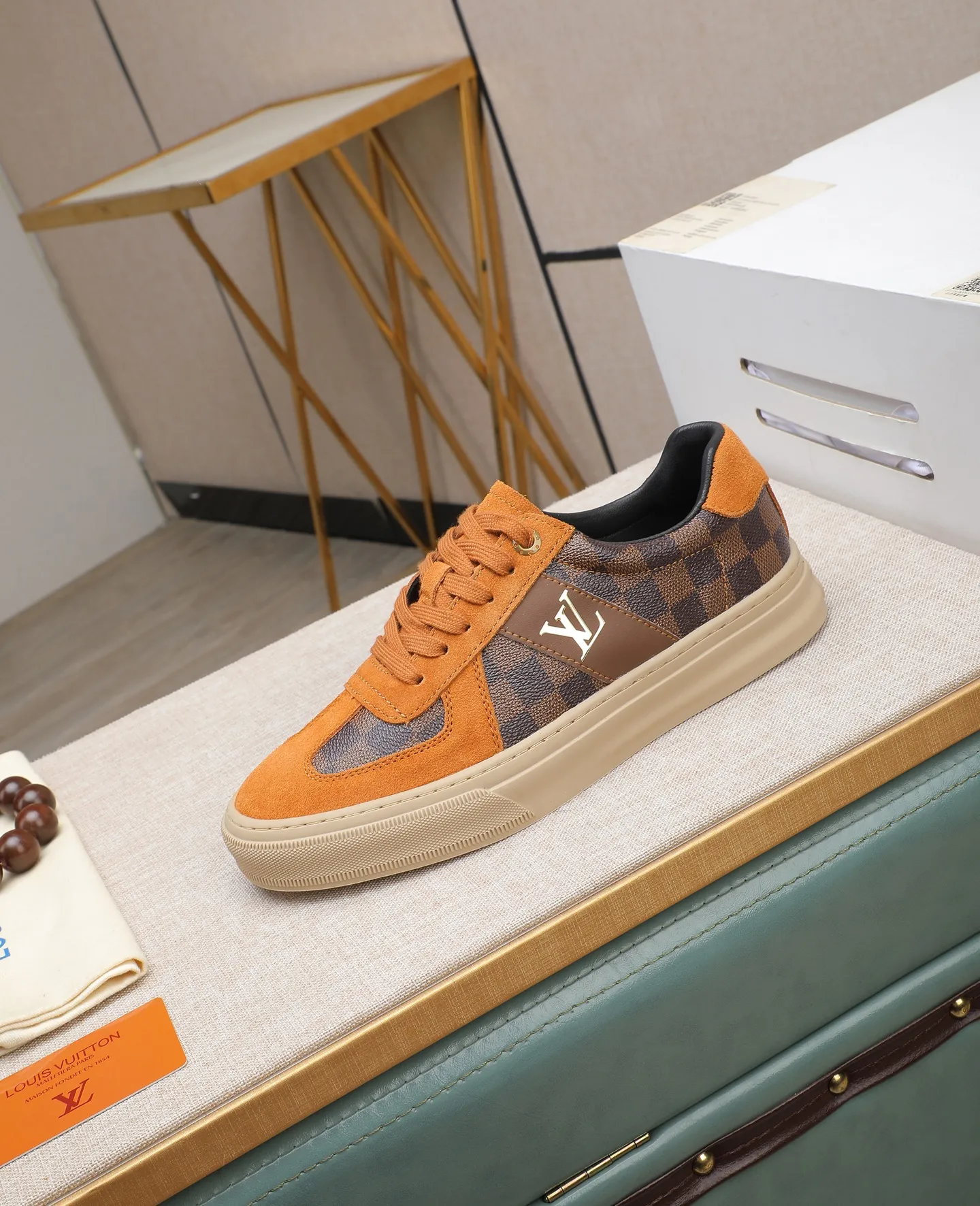 Men's shoes 💰420 📛📛(Niuli) high-end [LOUIS VUITTON】Louis Vuitton official website synchronizes new products👟Milan fashion catwalk style🇰🇾🇰🇾LV house logo, celebrity style, a must-have for fashionistas⚠️First-layer calfskin➕Cowhide lining➕Official website original original outsole👞Number 38-44